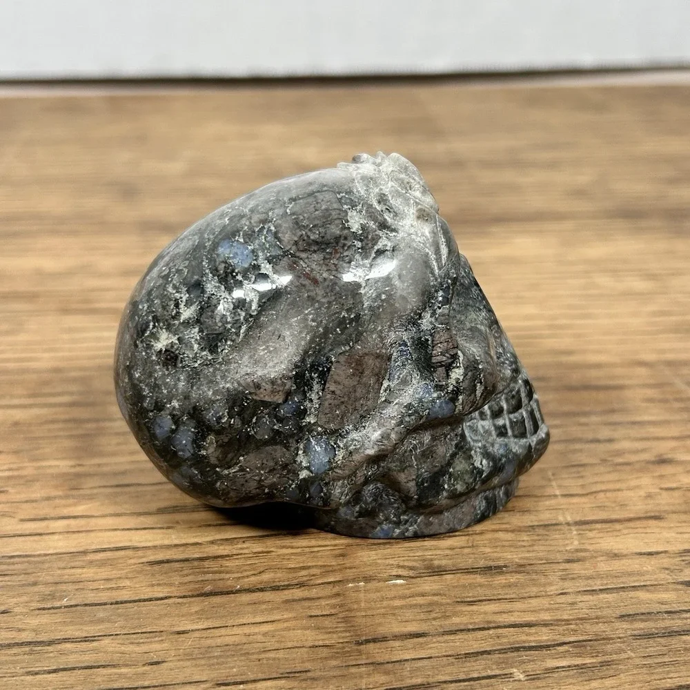 Labradorite Crystal Skull – Hand-Carved Mini Gemstone Skull - Approx 2